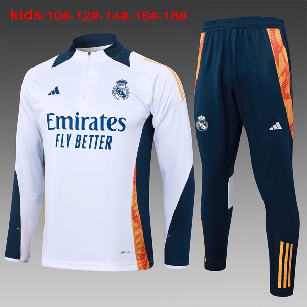 Kinder Sweatshirts Real Madrid 2024-2025 Weiß Blau 3